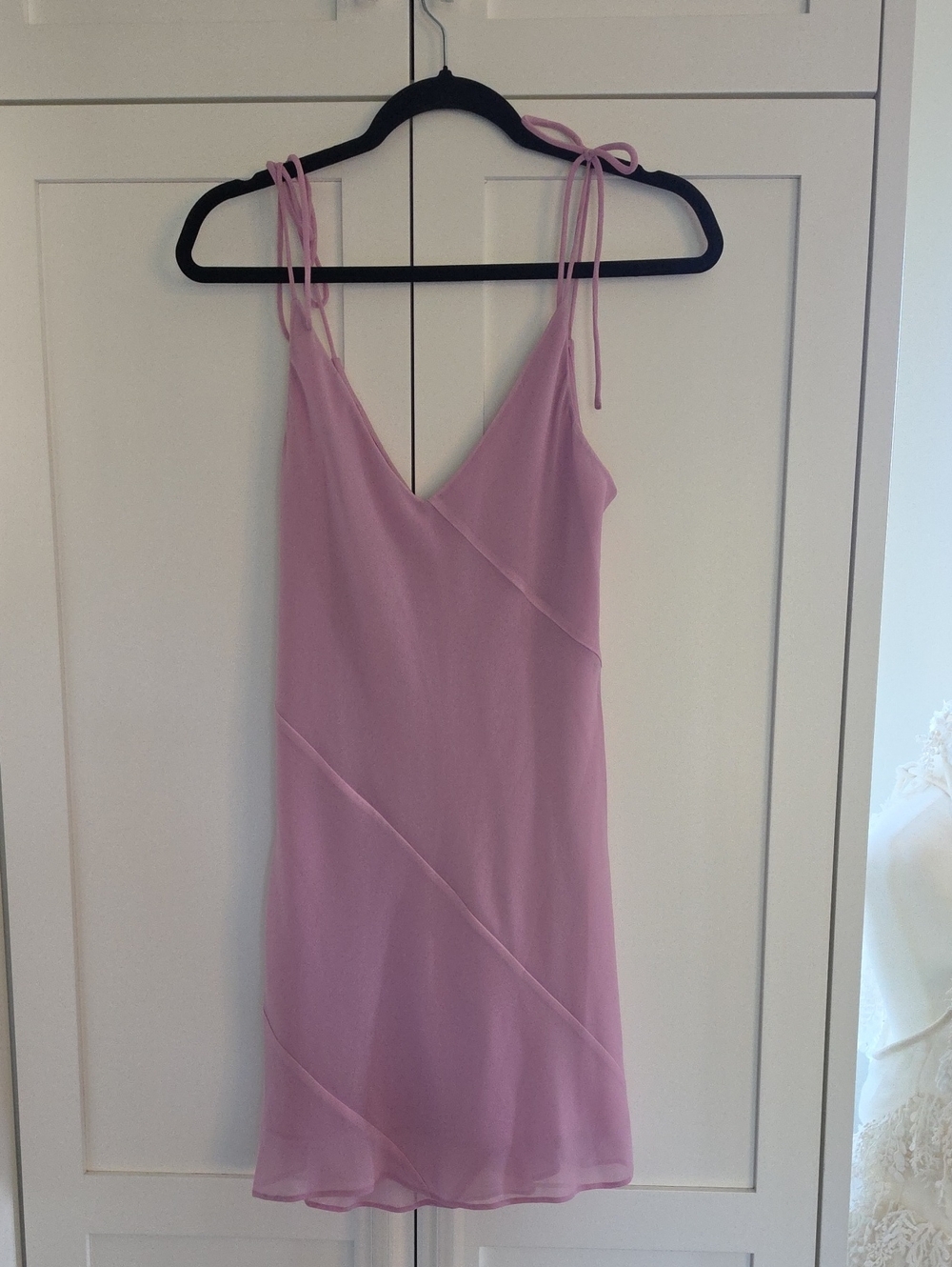 Wilfred Lilac Tie-Shoulder Slip Dress